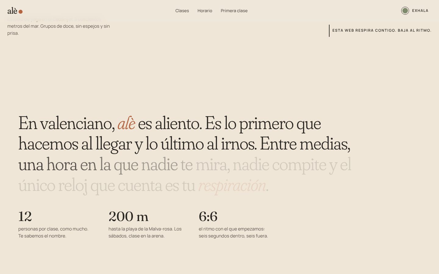 Manifiesto de alè encendiéndose palabra a palabra
