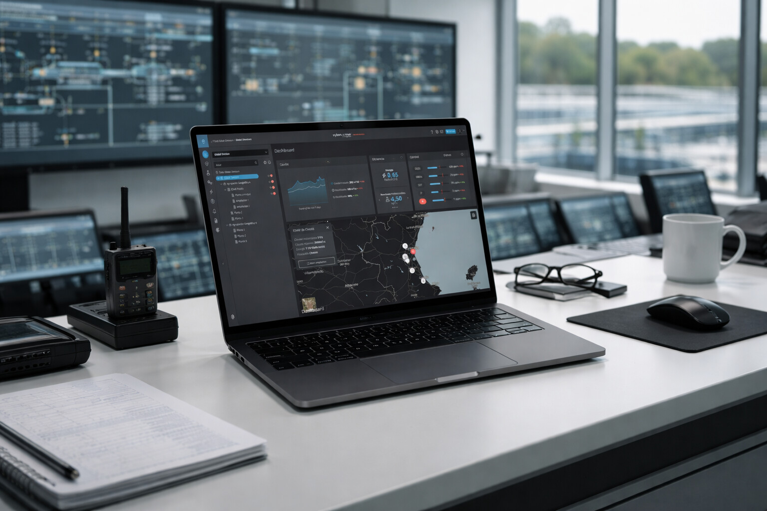 Idrica Wastewater interface in control room context